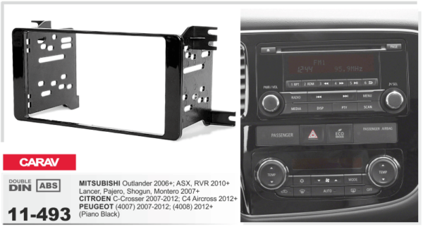 FITTING KIT MITSUBISHI 07-19 WITH MMCS RADIO DOUBLE DIN - Image 2