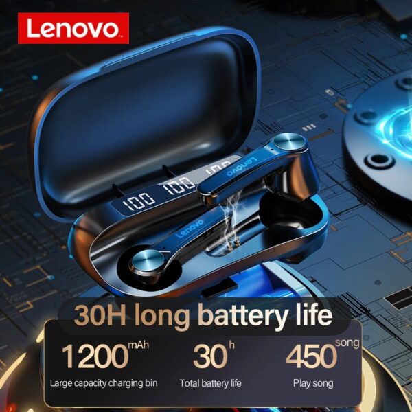 Lenovo QT81Bluetooth Headstones 5.1 TWS 1200mAh Mobile Power Wireless Earphones