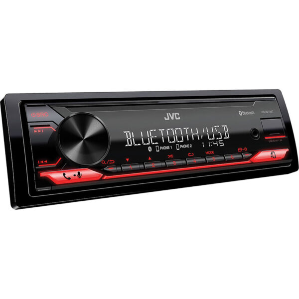 JVC Single Din Mechless Bluetooth Receiver - KD-X272BT