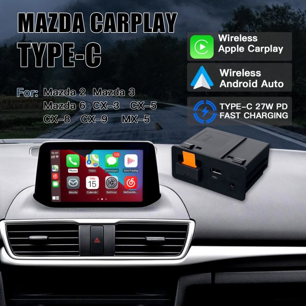 MAZDA WIRELESS APPLE CARPLAY AND ANDROID AUTO RETROFIT