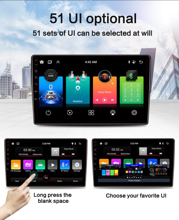 SONIC 9″ Universal screen Wireless Carplay & Android Auto (need kit for specific vehicle to fit)
