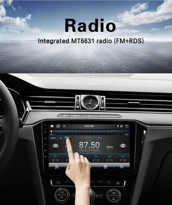 SONIC 9″ Universal screen Wireless Carplay & Android Auto (need kit for specific vehicle to fit) - Image 4
